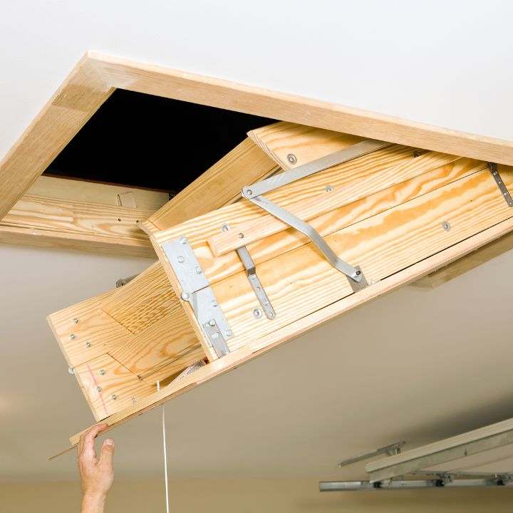 attic access for wind mitigation inspection in sebastian florida